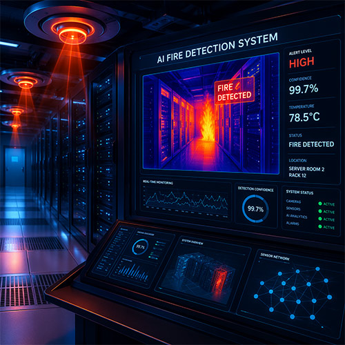 AI CCTV Fire and Flame Detection System for 24/7 Monitoring