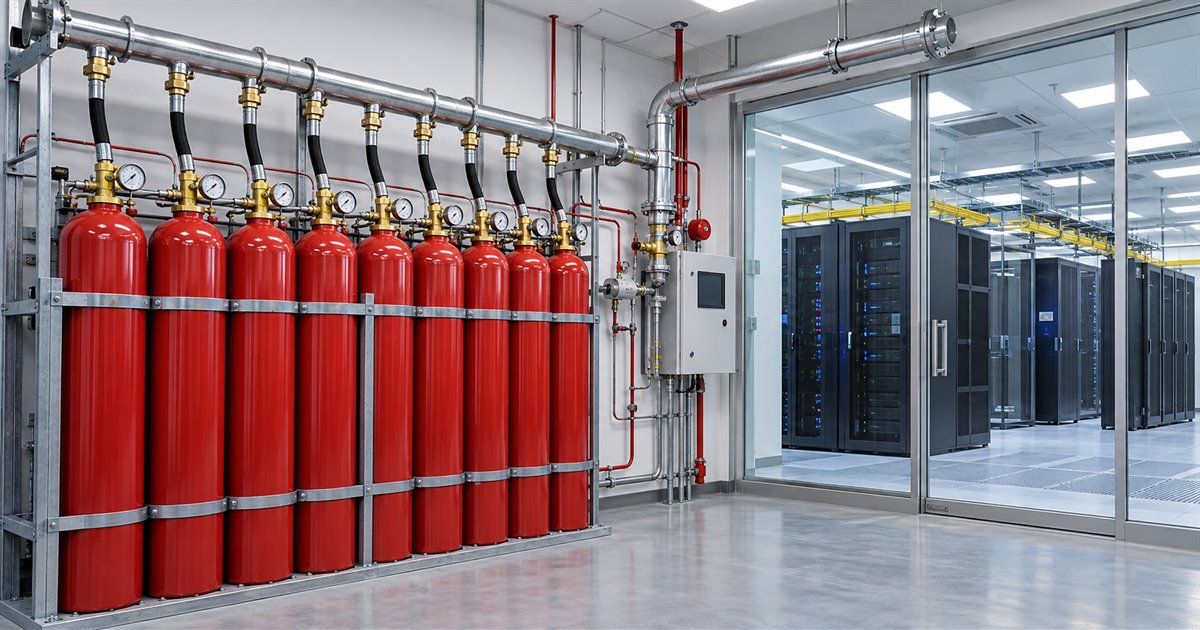 INERGEN IG-541 high-pressure inert-gas fire suppression system in Mumbai and India