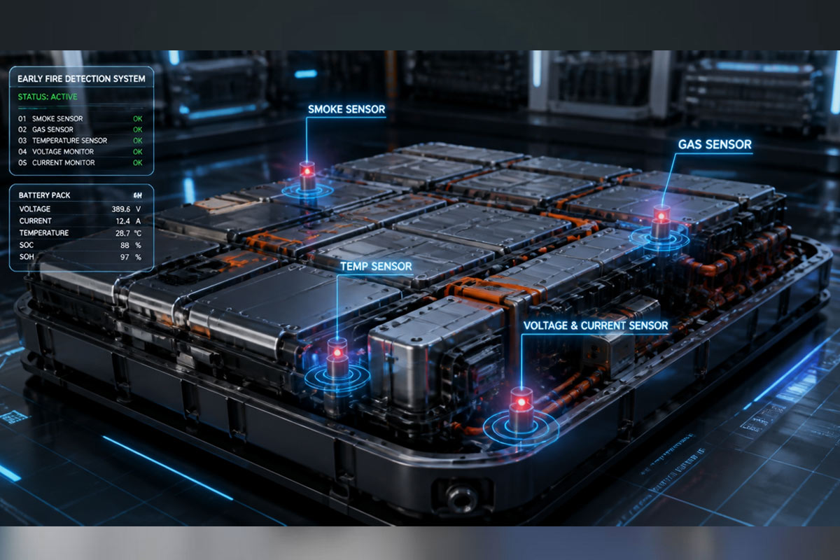 Lithium-Ion Battery Early Fire Detection System